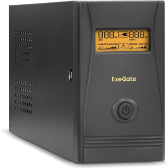 Источник бесперебойного питания EXEGATE POWER SMART ULB-850.LCD.AVR.2SH.RJ.USB