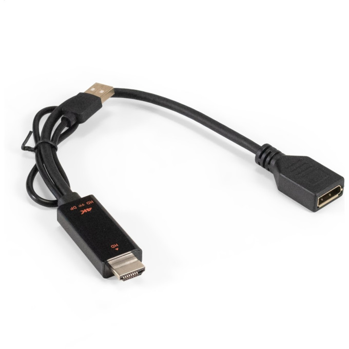 Конвертер HDMI-DisplayPort EXEGATE EX-A-HDMIM-DPFU2-0,15 EX294714RUS