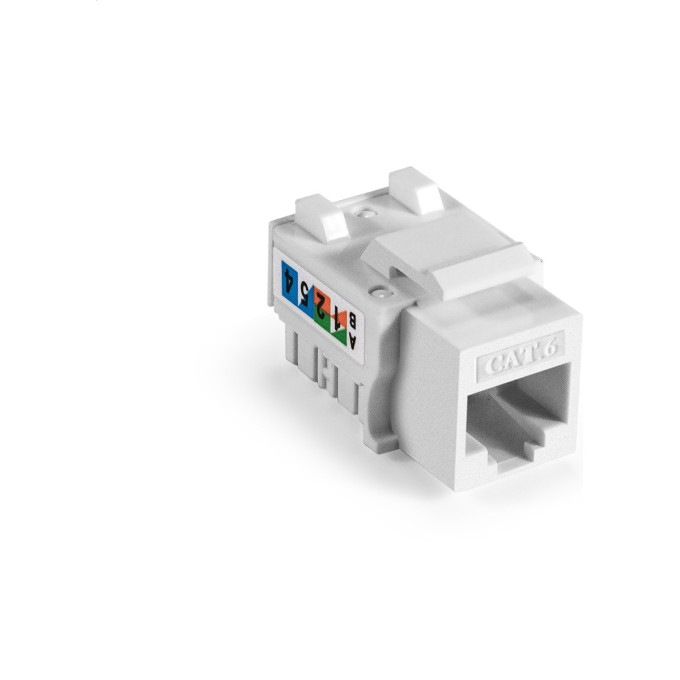 Модуль-вставка Keystone Jack RJ-45 EXEGATE KJ-8P8C-U-C6-90-110 EX297265RUS