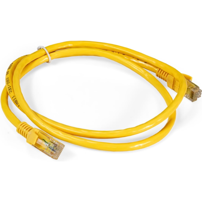 Патч-корд EXEGATE UTP-RJ45-RJ45-C6-1M-YL, 1 м, желтый EX297187RUS