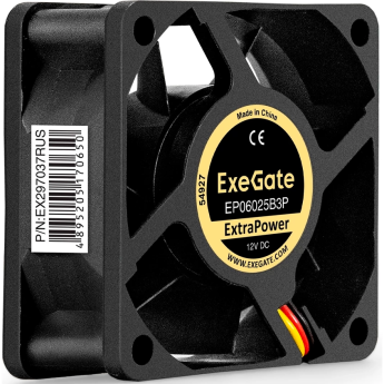 Вентилятор 12В DC EXEGATE EXTRAPOWER EP06025B3P