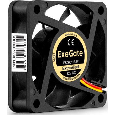 Вентилятор 12В DC EXEGATE EXTRASILENT ES06015B3P